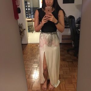 Leanne Marshall Silk Hand-painted Dress Gown NWOT